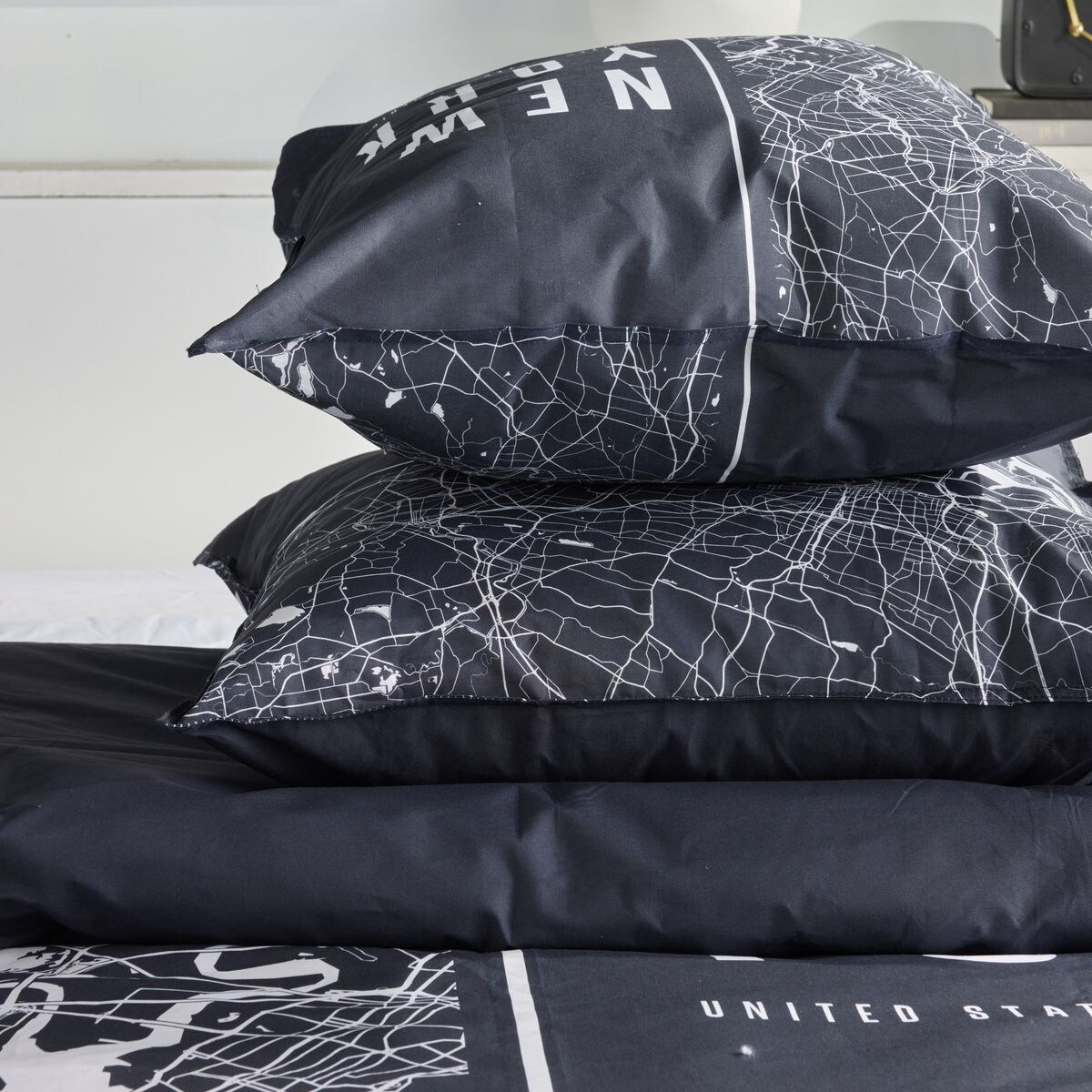 Pościel bawełniana, 220 x 240 cm, 2 poduszki, JAVA