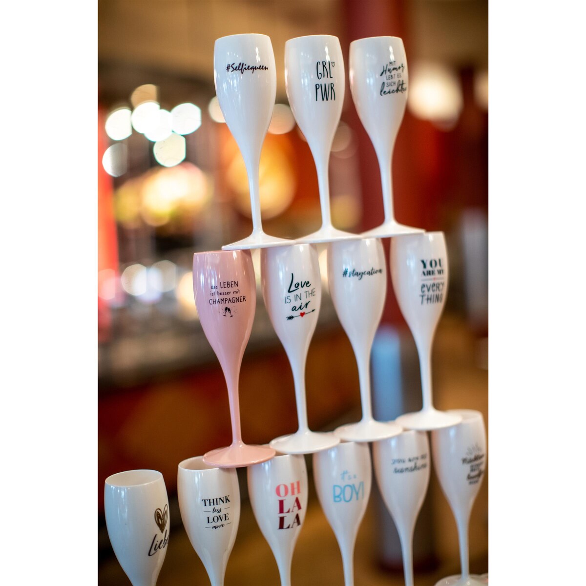 Kieliszek do szampana SUPERGLAS z nadrukiem, KOZIOL