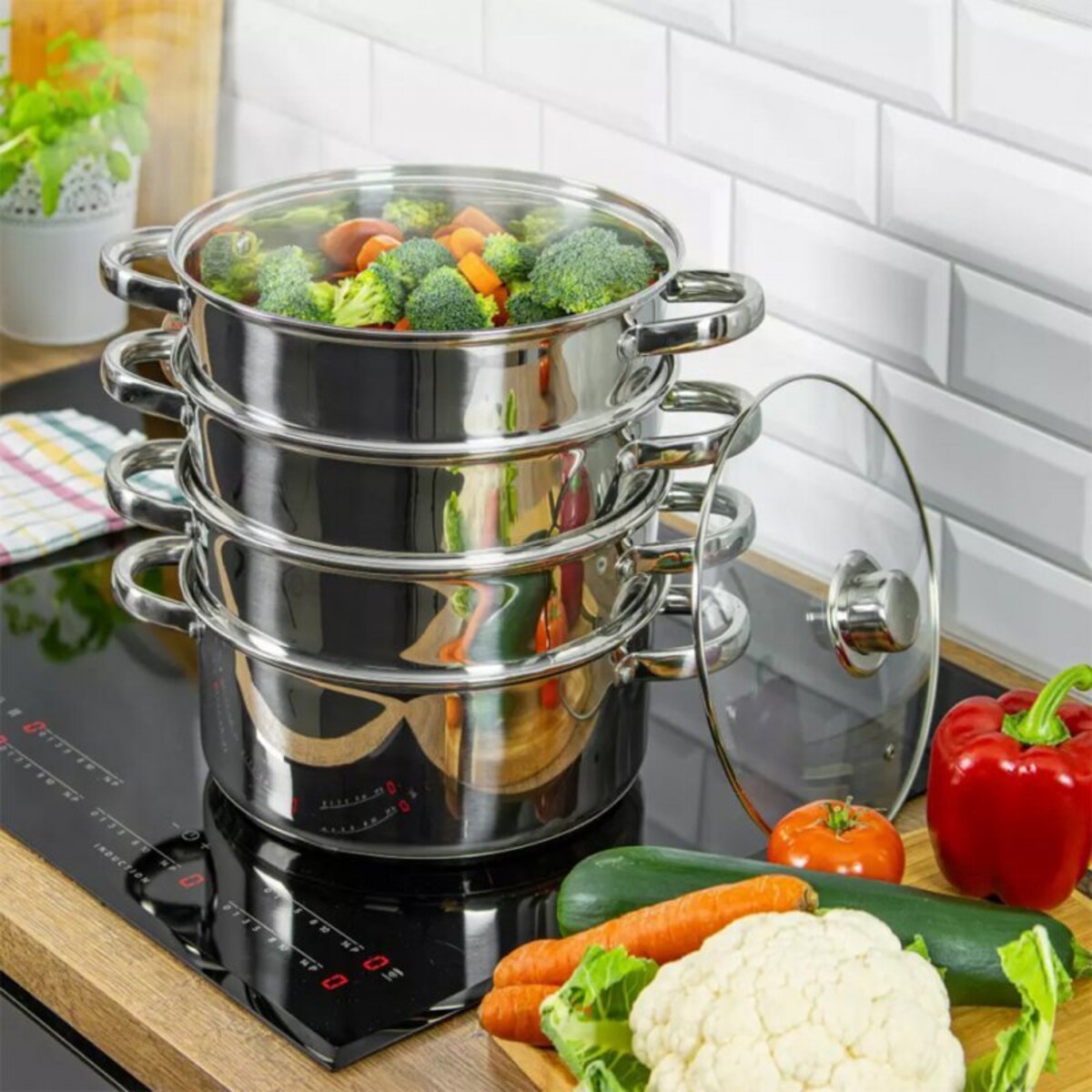 Kinghoff Garnek Na Pare 24Cm 5.0L Kh-3320