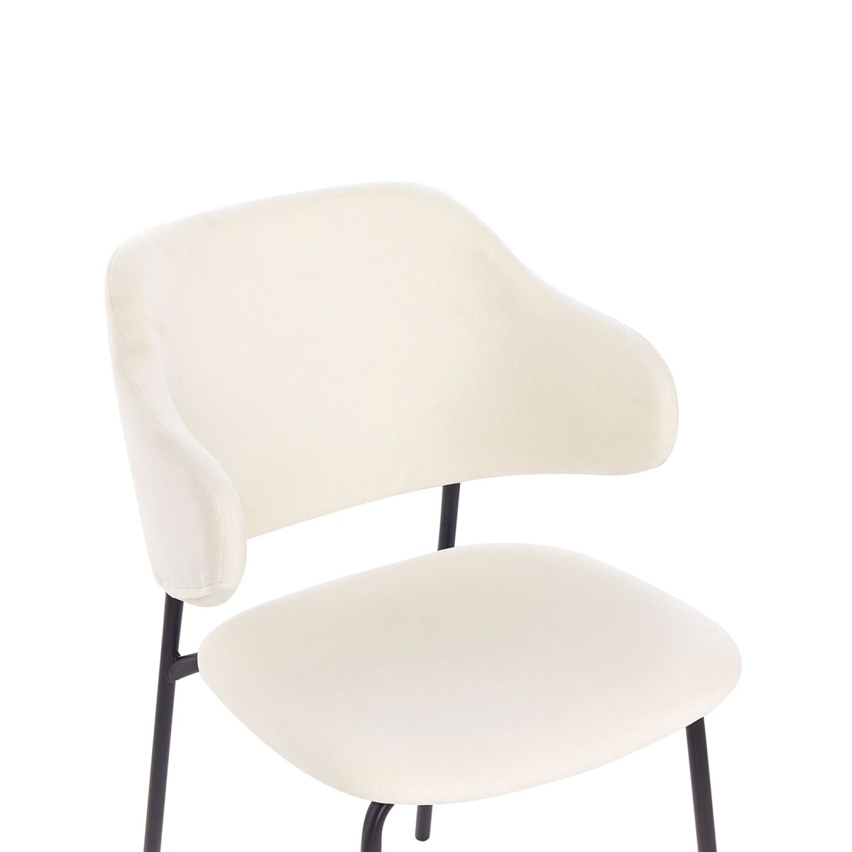 Zestaw 2 krzeseł do jadalni kremowy KENAI