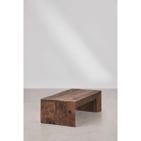 Stolik kawowy prostokątny 120x60 cm z drewna z odzysku, Juvira