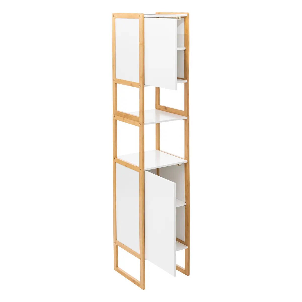 Wysoki regał łazienkowy NATUREO, 33 x 33 x 170 cm