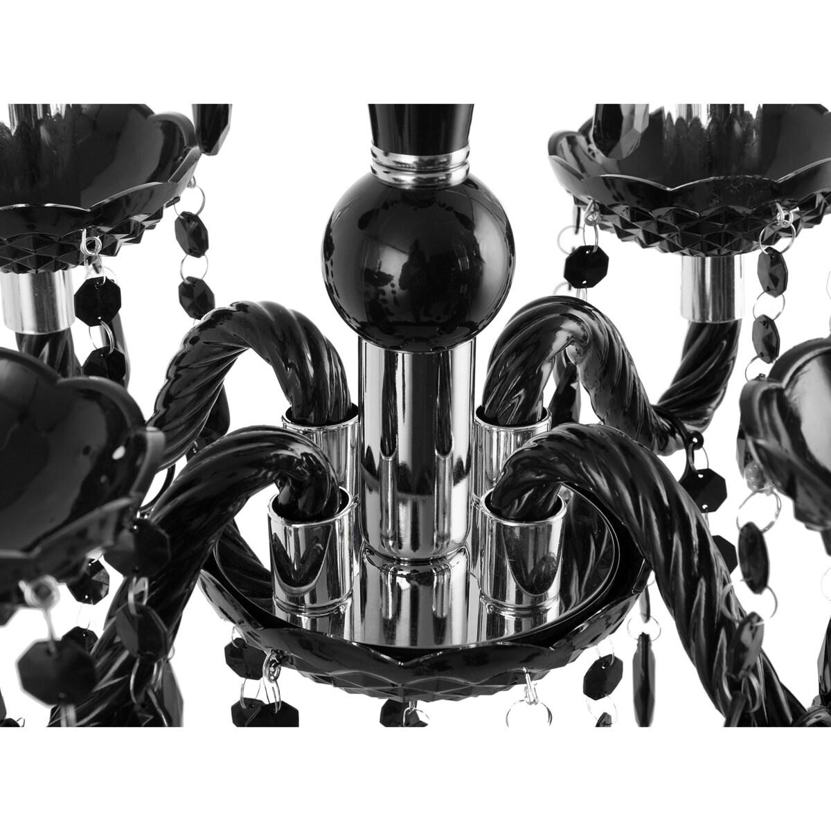 Żyrandol metalowy czarny KALANG