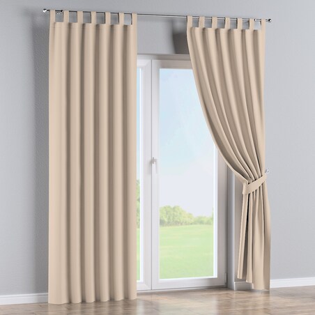 Zasłona na szelkach 1 szt. 130x245 kremowy beż
