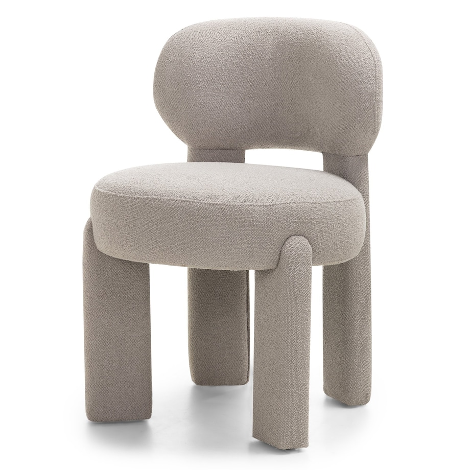 Krzesło tapicerowane LAGOTTO szarobeżowe 78x52x59,5 cm