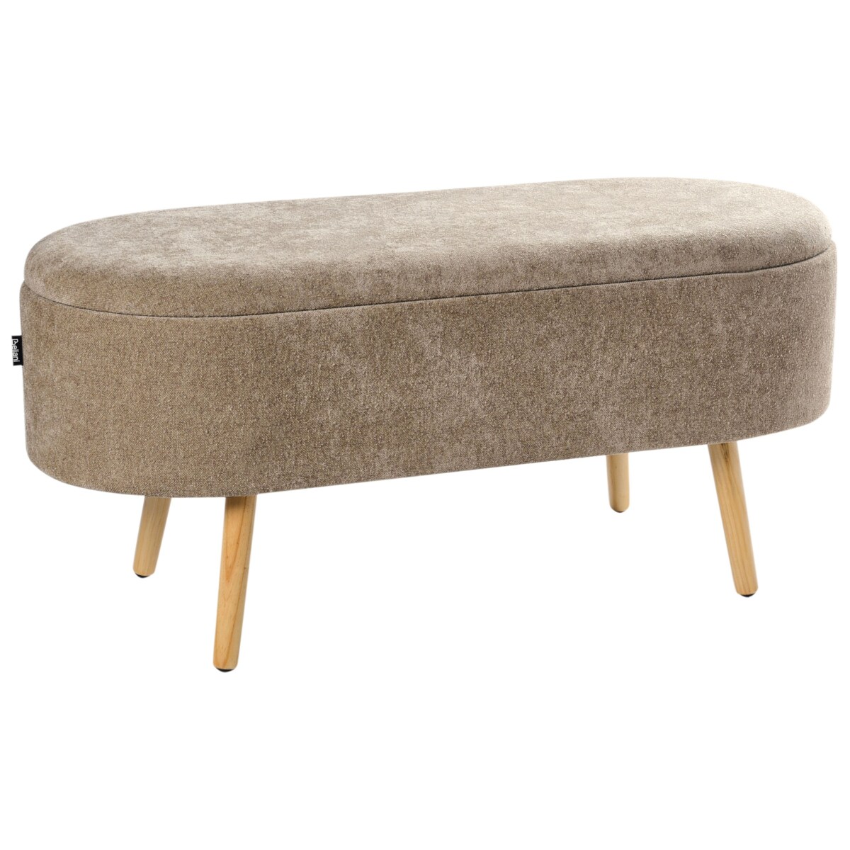 Ława OKLAHOMA Jasnobrązowy Tkanina szenilowa