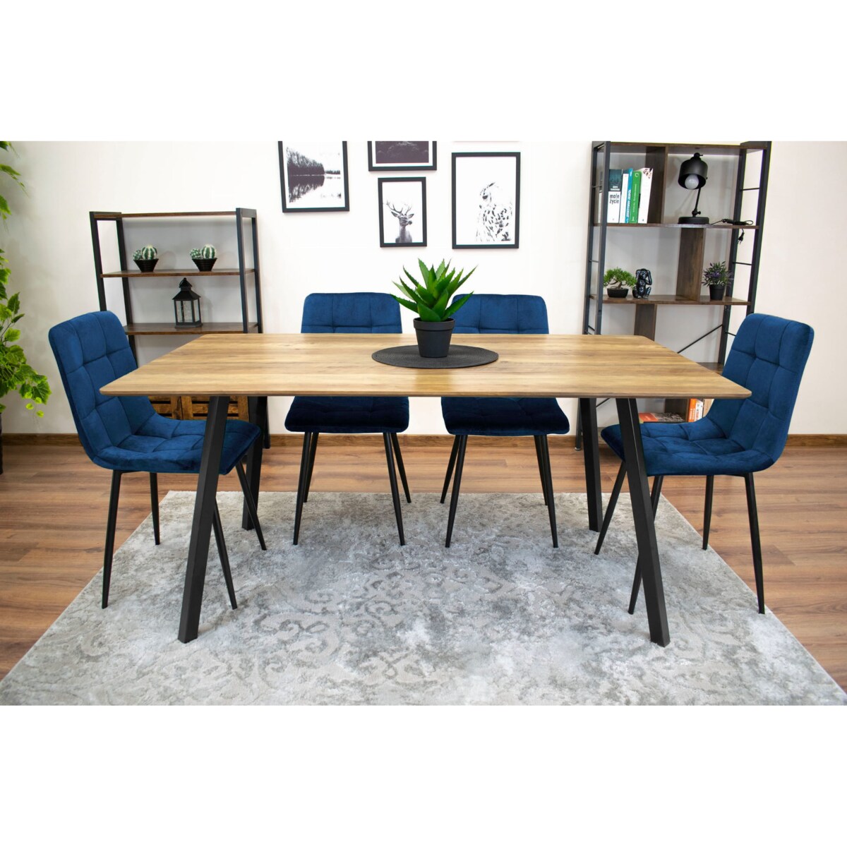 Krzesło Do Jadalni Kuchni Salonu Kara - Granat Aksamit