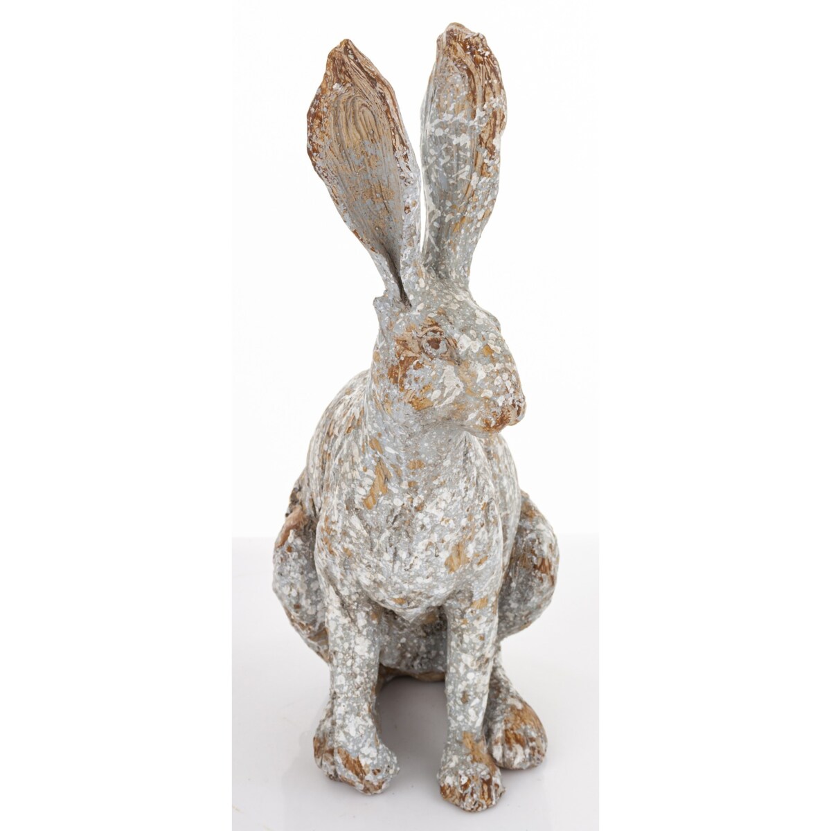 Dekoracja - zając szary 35x13x19 cm LONGORELA-4