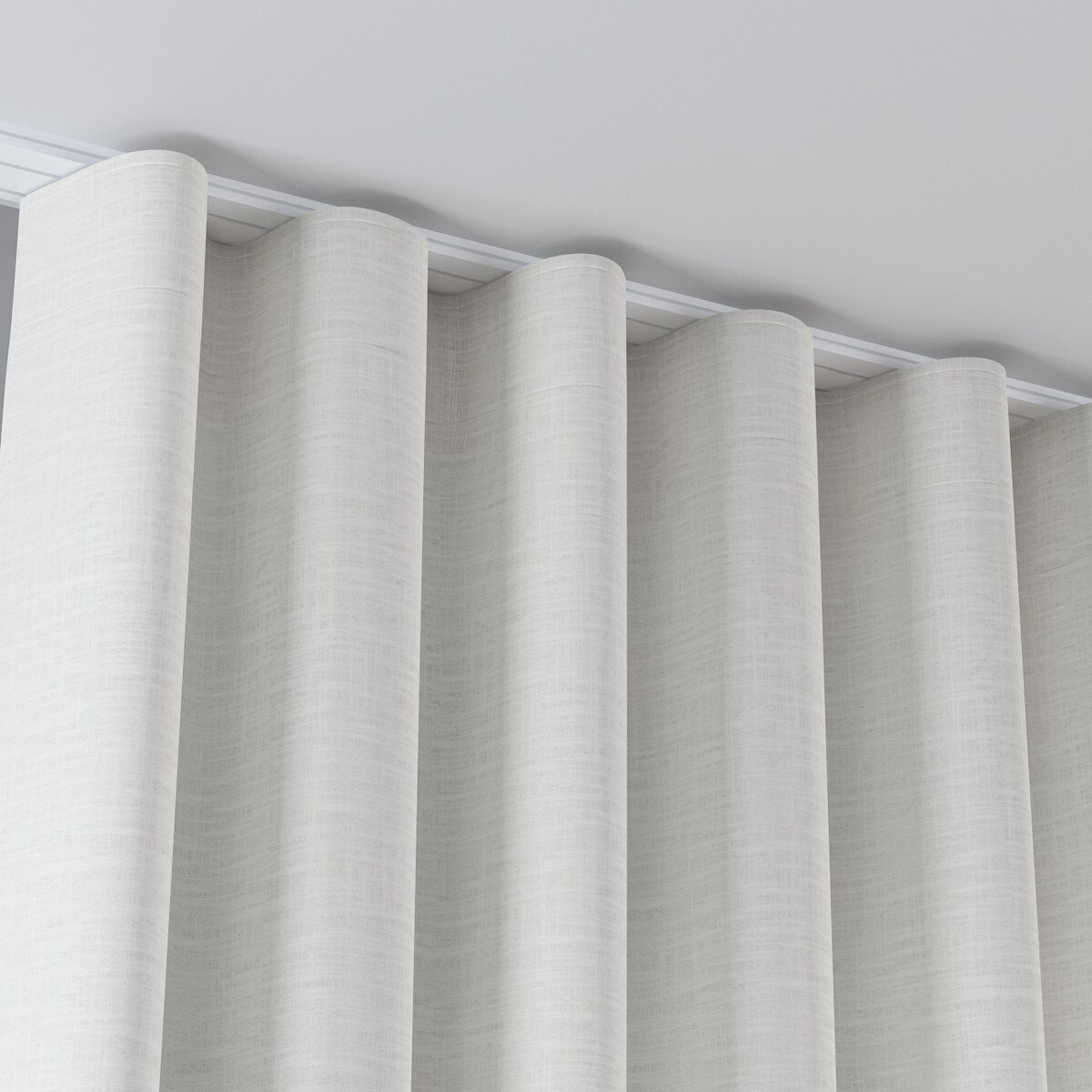 Zasłona na taśmie wave 130x245 ecru