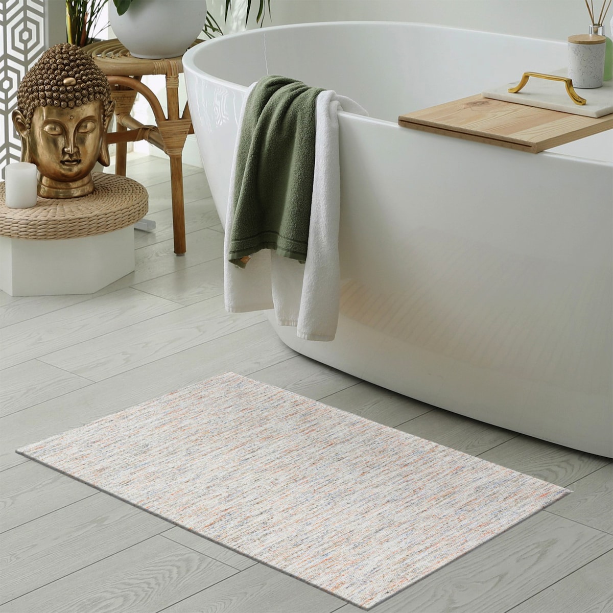 Chodnik antypoślizgowy Siena 55x85 cm szary