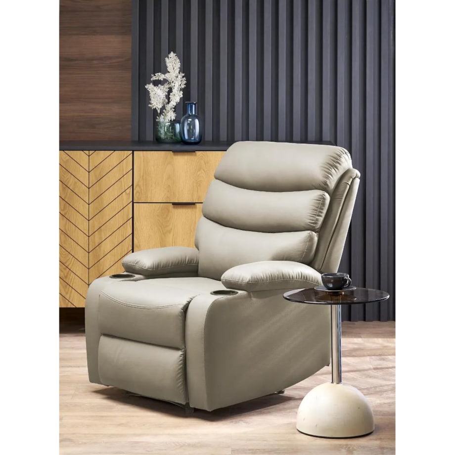 Fotel rozkładany PERUS beżowy