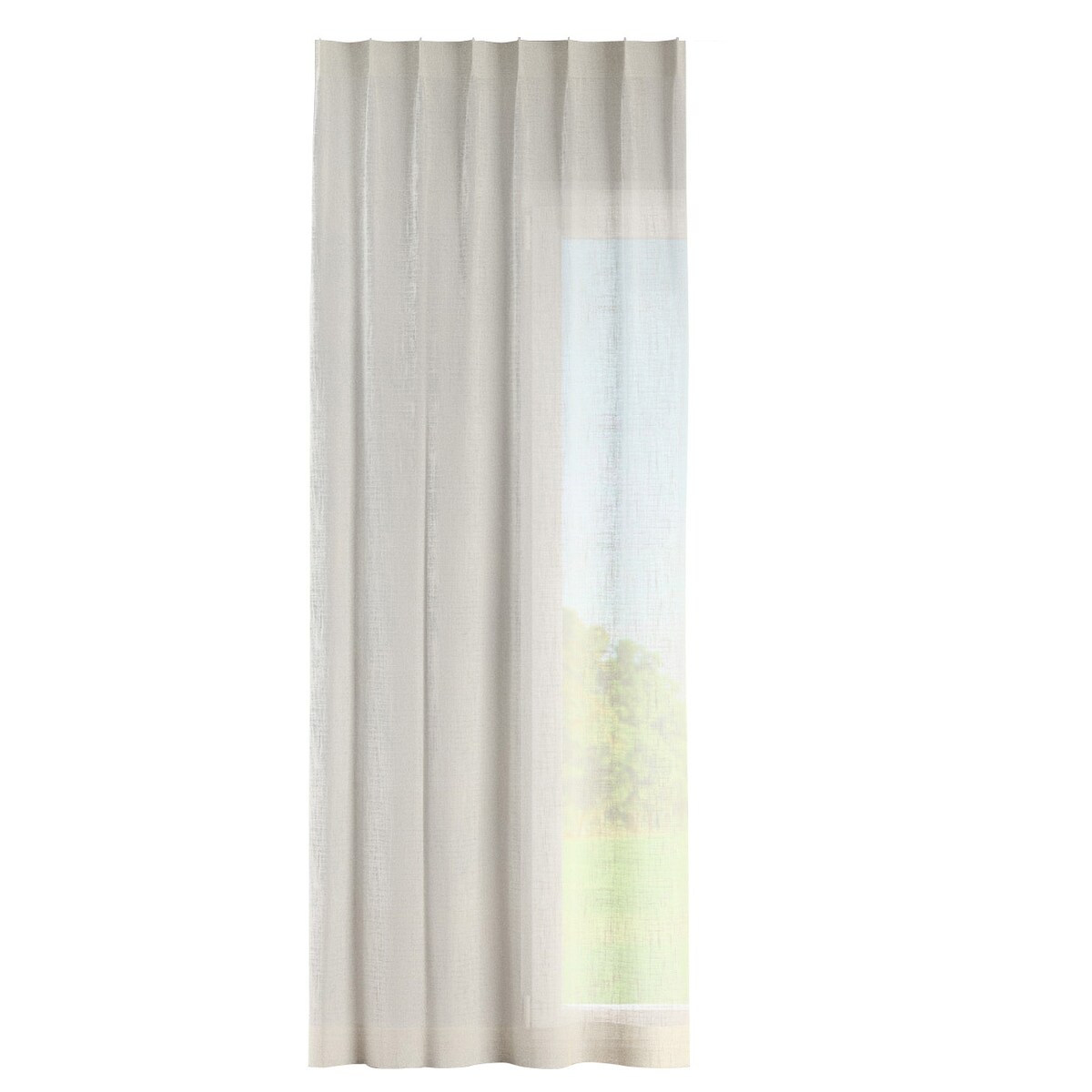 Zasłona na haczykach flex pojedynczych 130x245 ecru