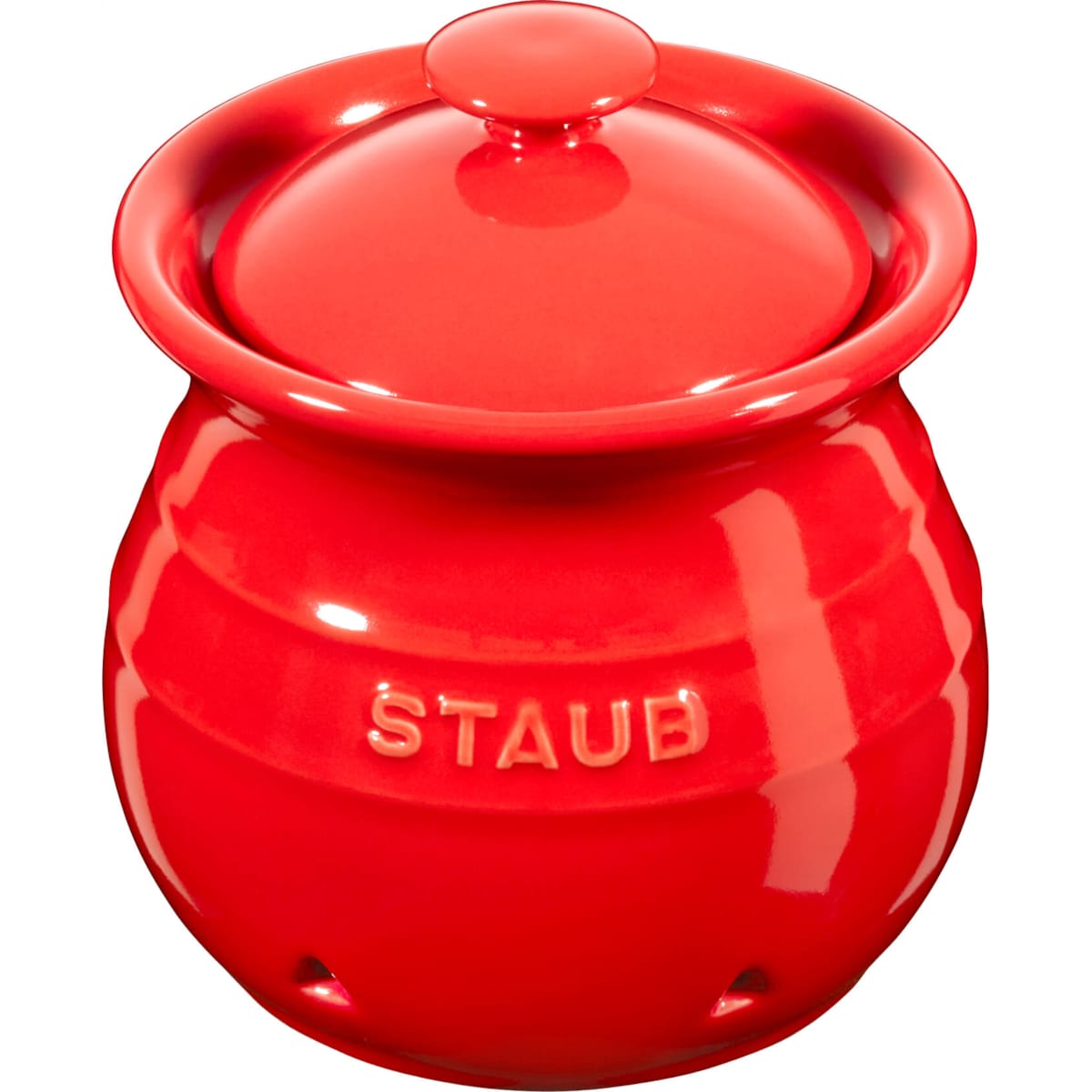 Pojemnik do przechowywania czosnku Staub - 500 ml, Czerwony
