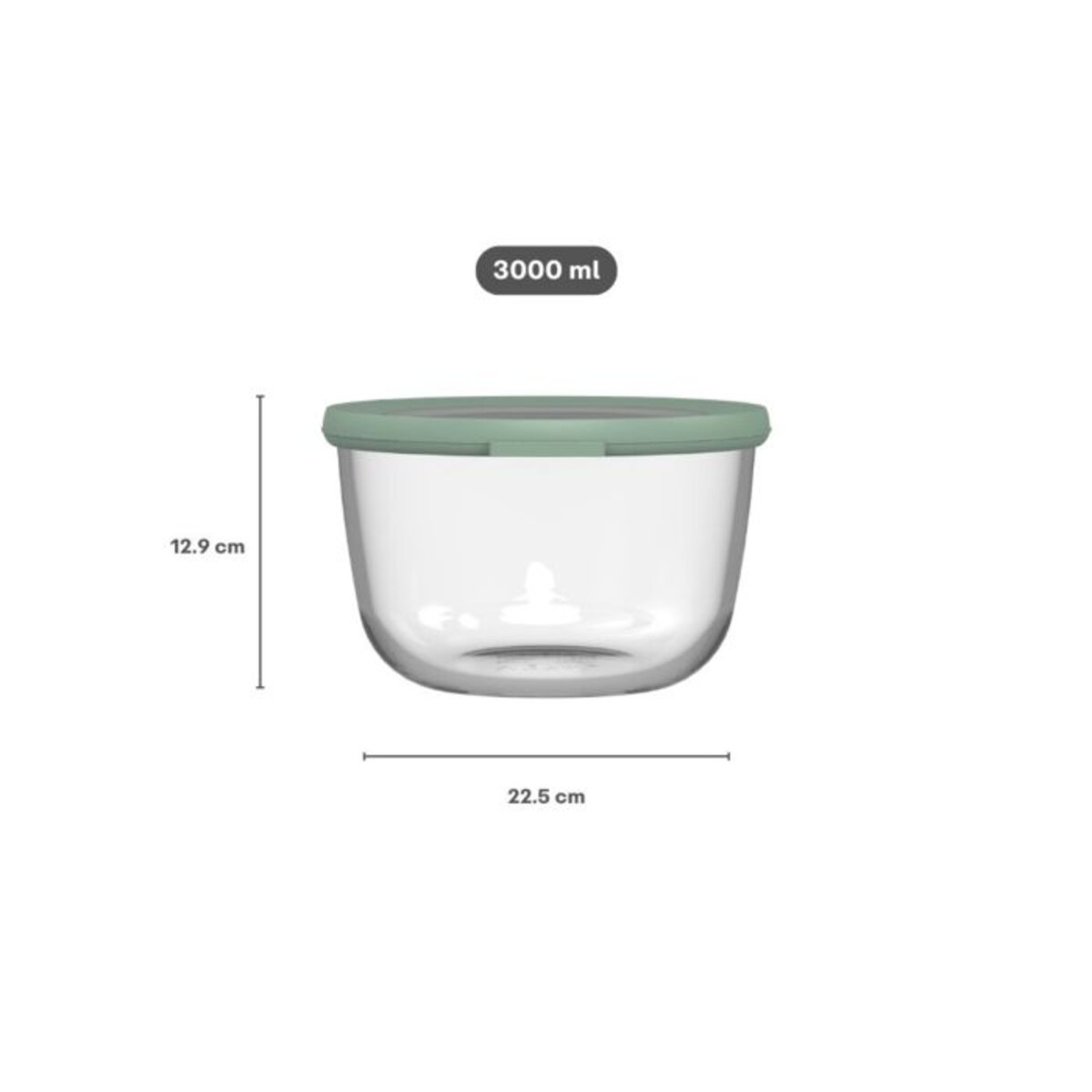 Miska Cirqula szklana 3000 ml Nordic Sage 106242594700