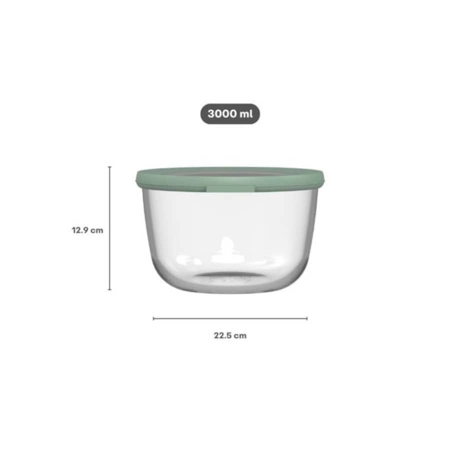 Miska Cirqula szklana 3000 ml Nordic Sage 106242594700
