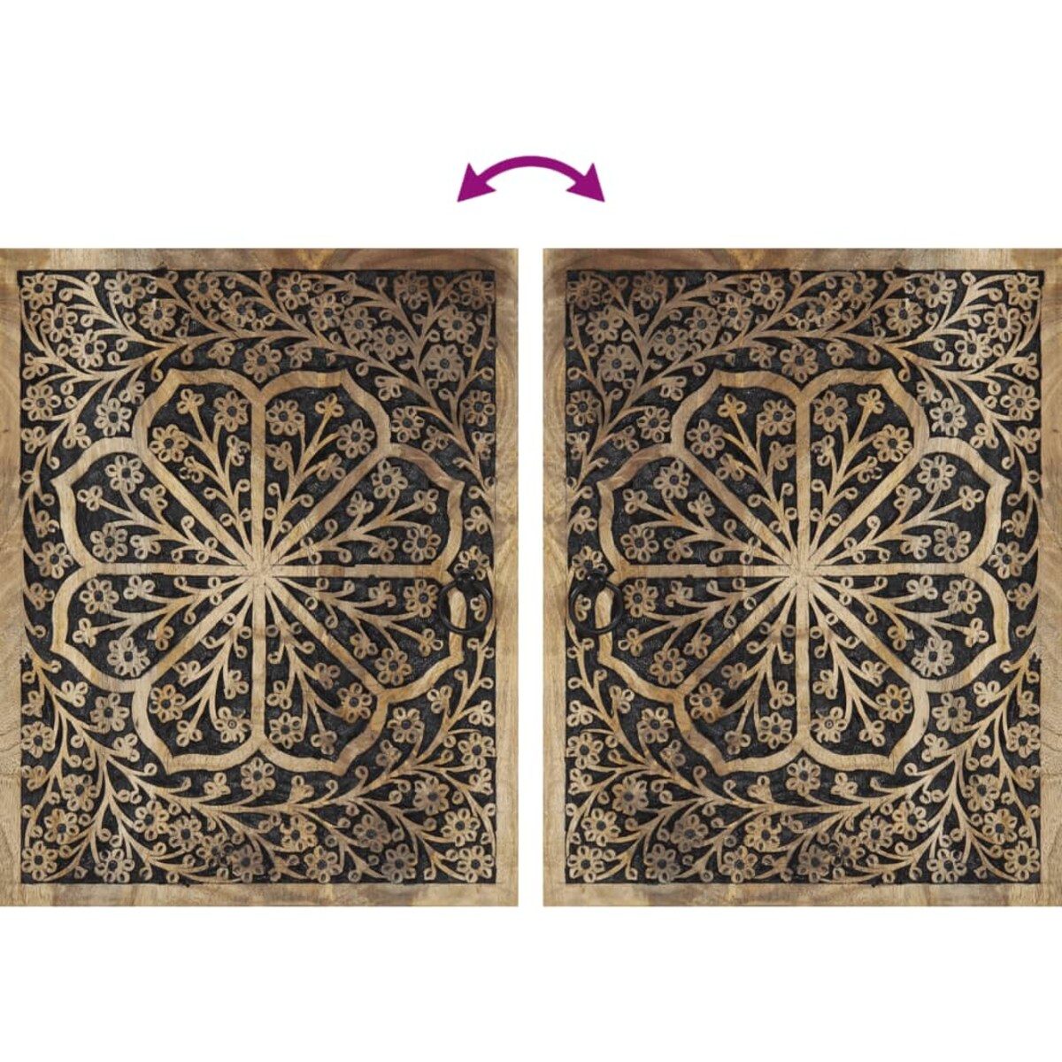 vidaXL 4-cz. zestaw mebli łazienkowych, lite drewno mango