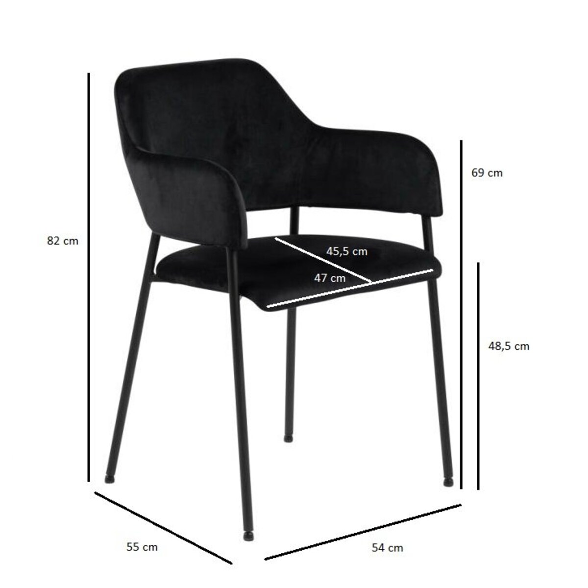 KRZESŁO WELUROWE Lima zielone Z PODŁOKIETNIKAMI czarne nogi