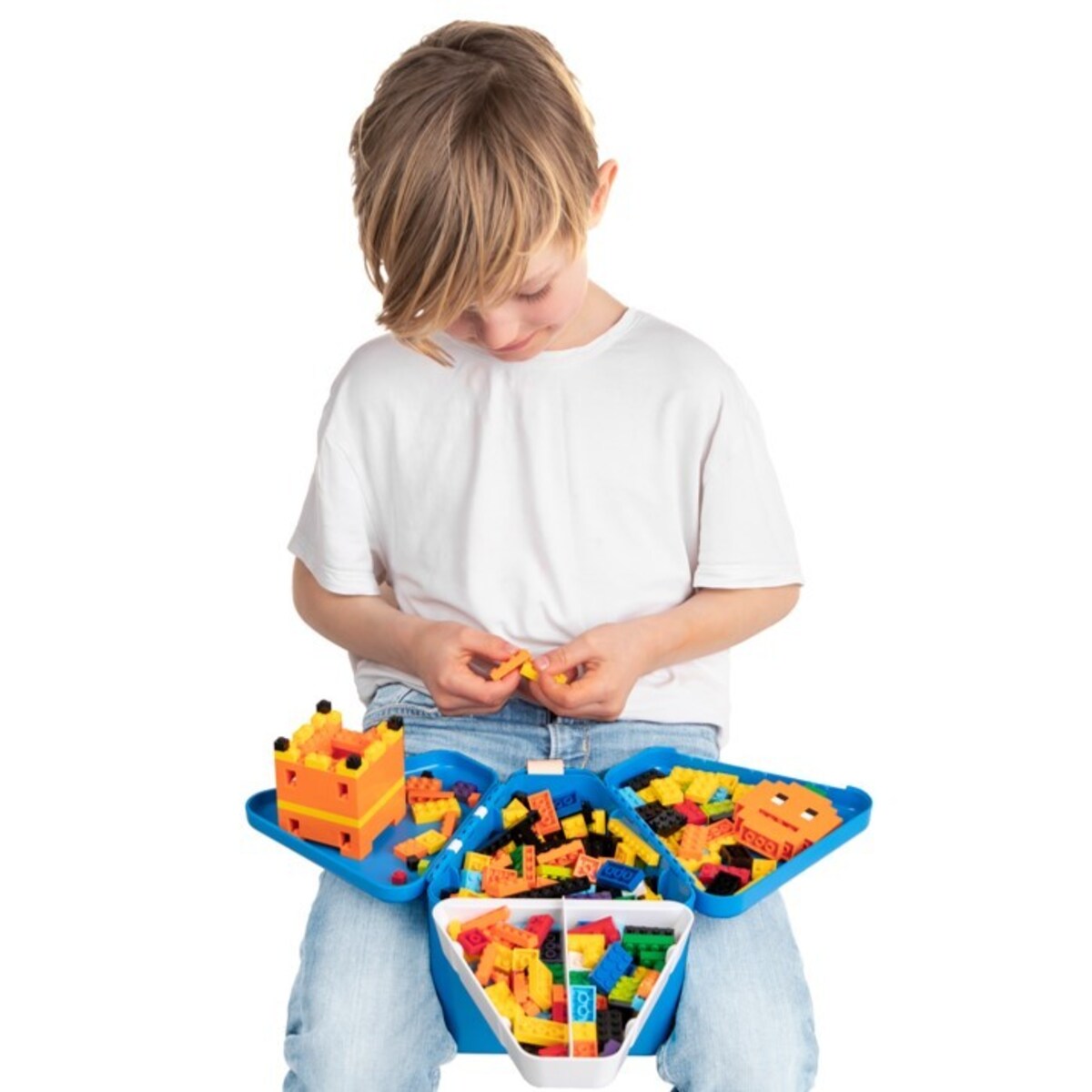 Przenośne pudełko, pojemnik na zabawki TeeBee - turkusowe