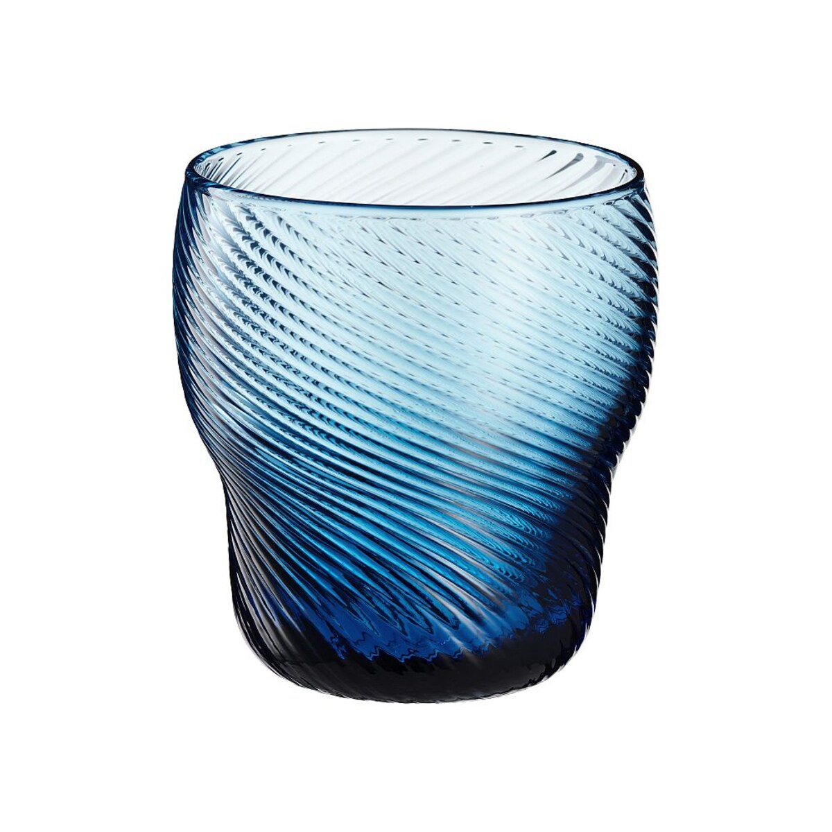 VILLA ITALIA Szklanka granatowa 300 ml TWIST