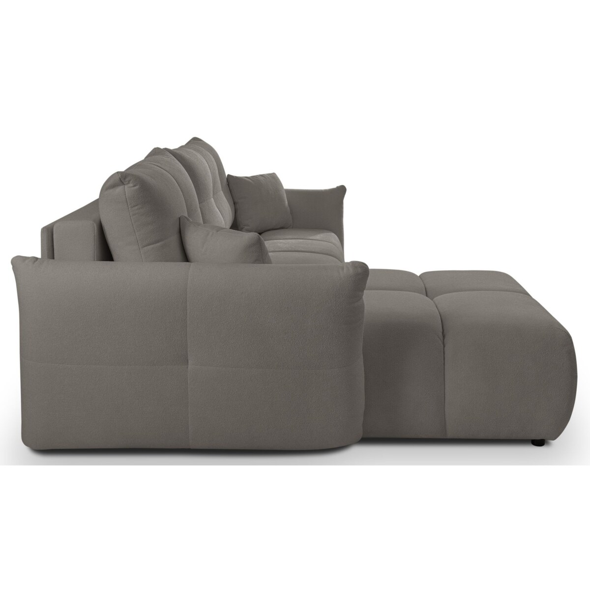 Narożnik z funkcją spania do salonu BOSE, lewostronny, szary