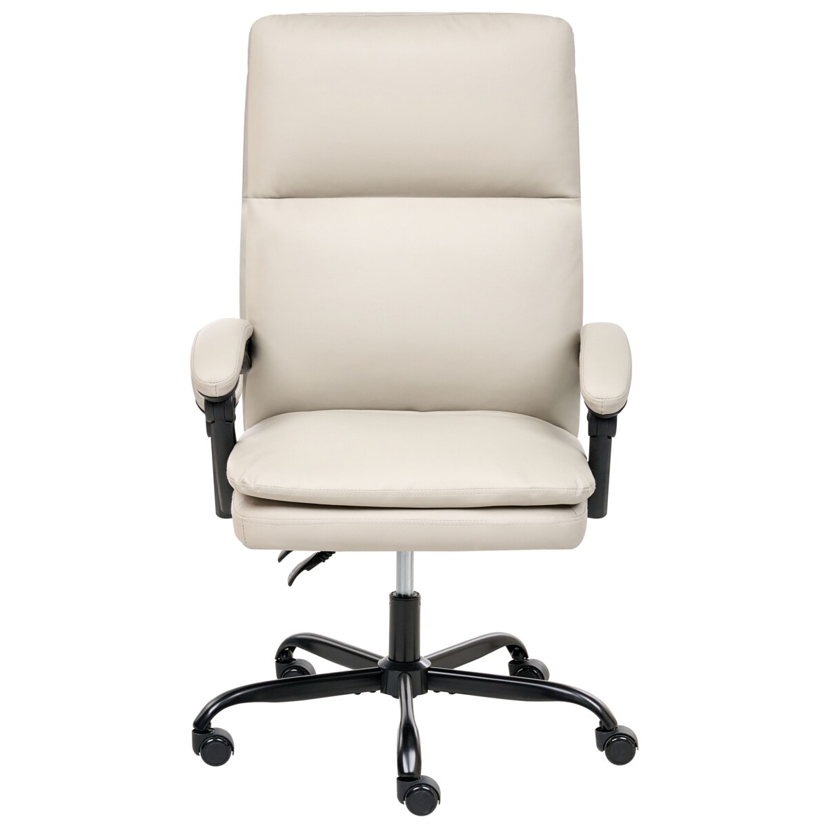 Fotel biurowy SERENE Ekoskóra Jasnobeżowy