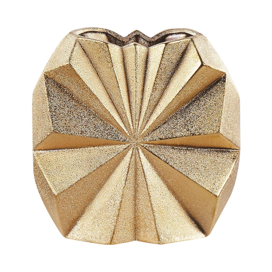 Wazon dekoracyjny ceramiczny 25 cm złoty AELIA