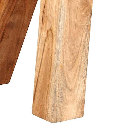 vidaXL Ławeczka gimnastyczna, brązowa, 160 cm, skóra naturalna