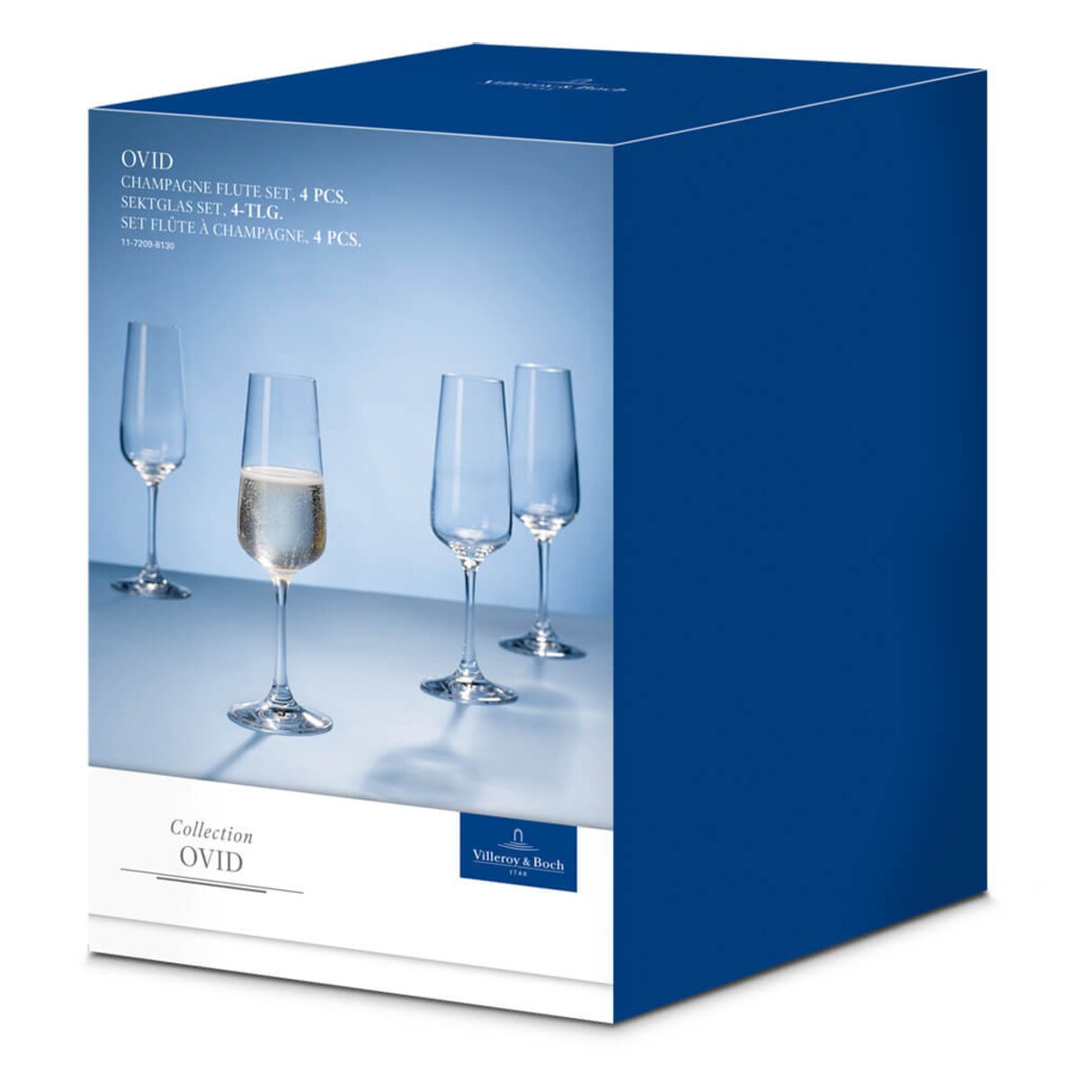 Zestaw 4 kieliszków do szampana Ovid, 250 ml, Villeroy & Boch