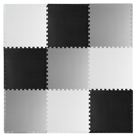 Duża mata piankowa puzzle piankowe 180x180cm 9szt Ricokids szachownica