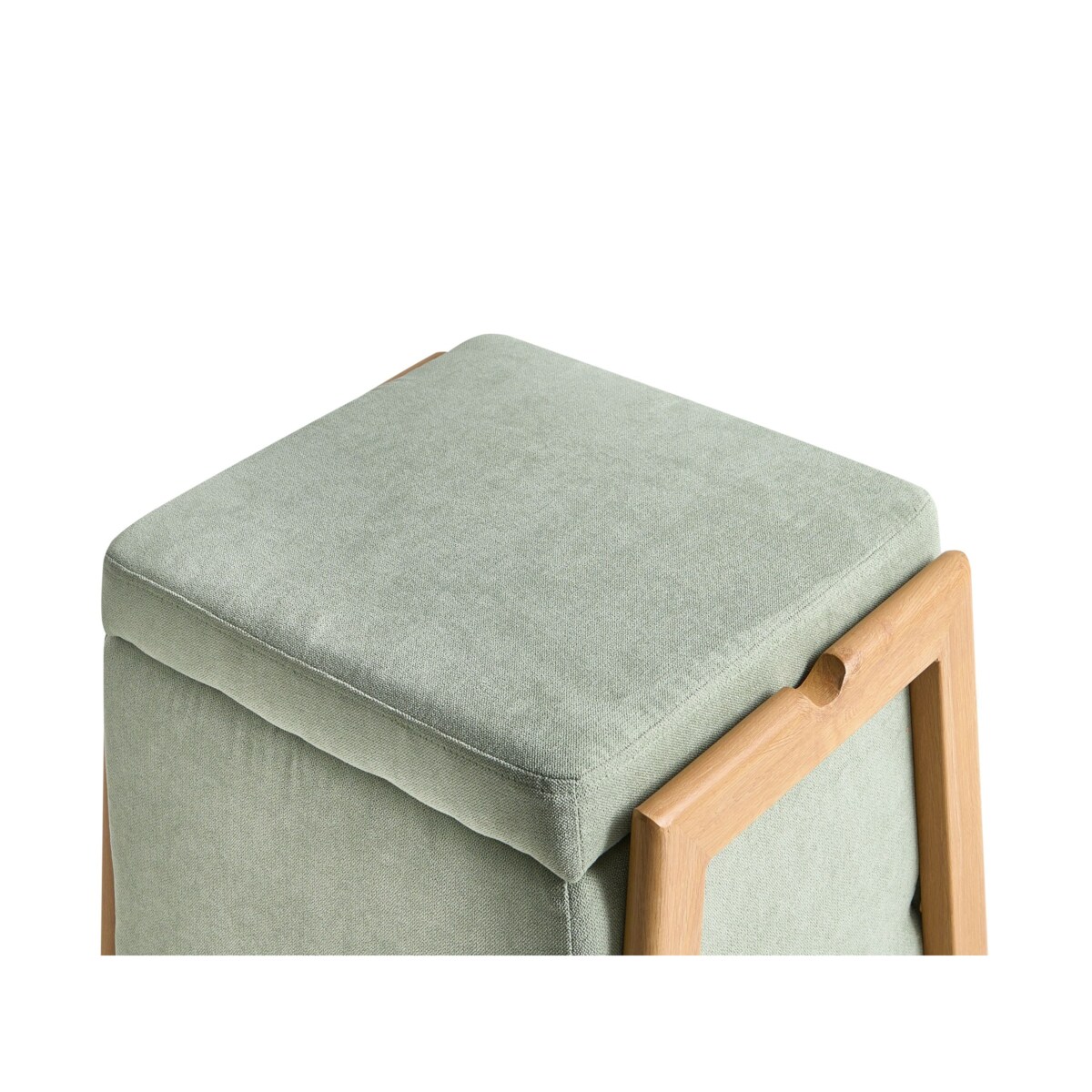 Puf ze schowkiem EDLAND Jasnozielony