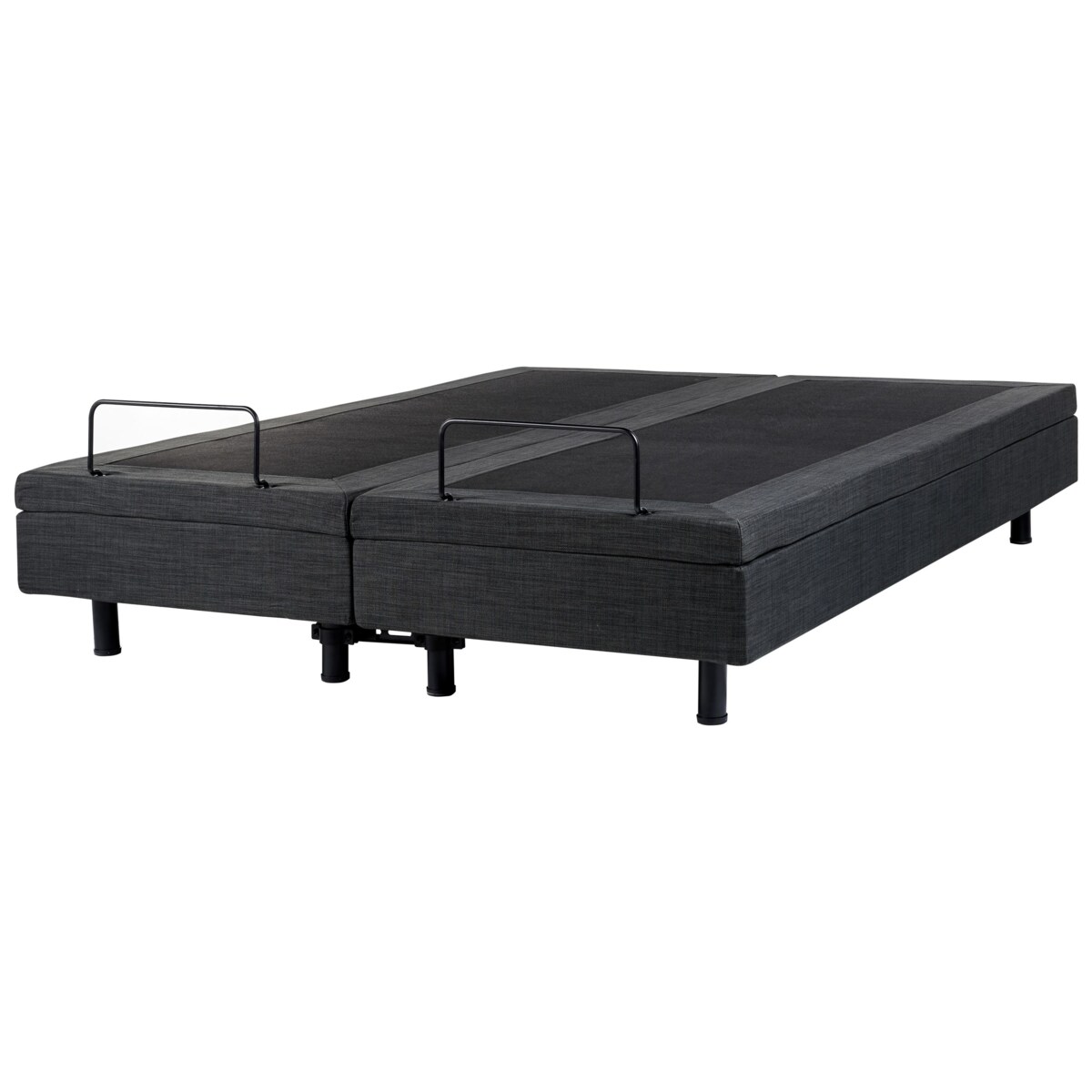 Łóżko regulowane bez zagłówka DUKE 160 x 200 cm Ciemnoszary