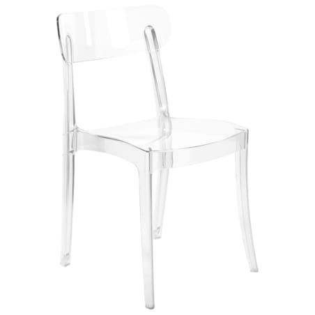 Zestaw 2 krzeseł do jadalni przezroczysty COVINGTON