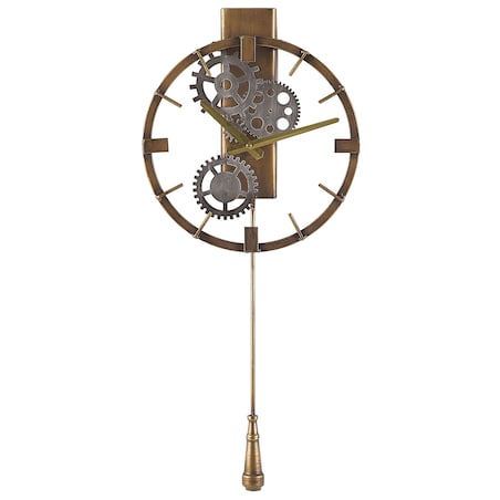 Zegar ścienny MARCOTE 30 cm Metal Złoty
