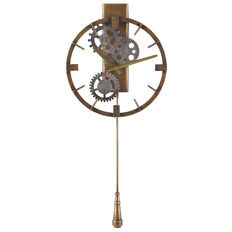 Zegar ścienny MARCOTE 30 cm Metal Złoty