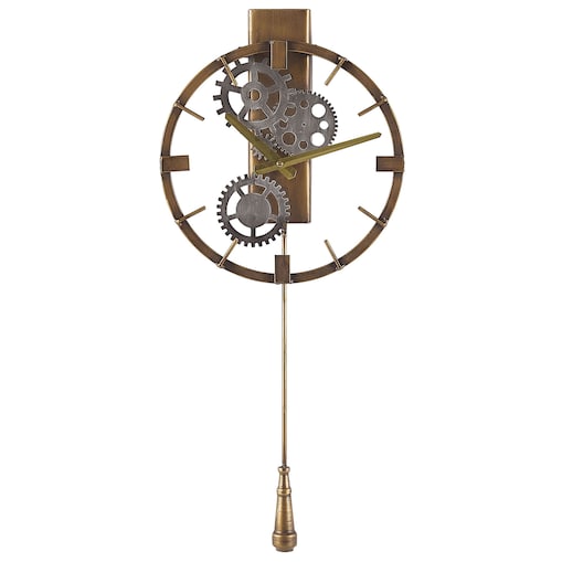 Zegar ścienny MARCOTE 30 cm Metal Złoty