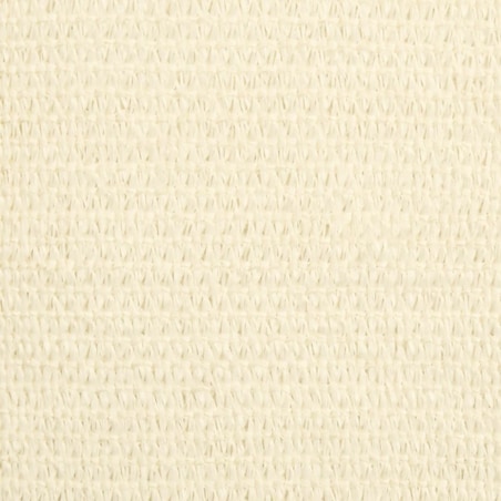 vidaXL Żagiel przeciwsłoneczny, 160 g/m², kremowy, 6x7 m, HDPE