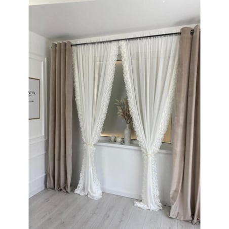 Firana "Anabell" 140x250 na przelotkach