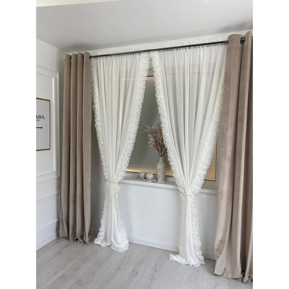 Firana "Anabell" 140x250 na przelotkach