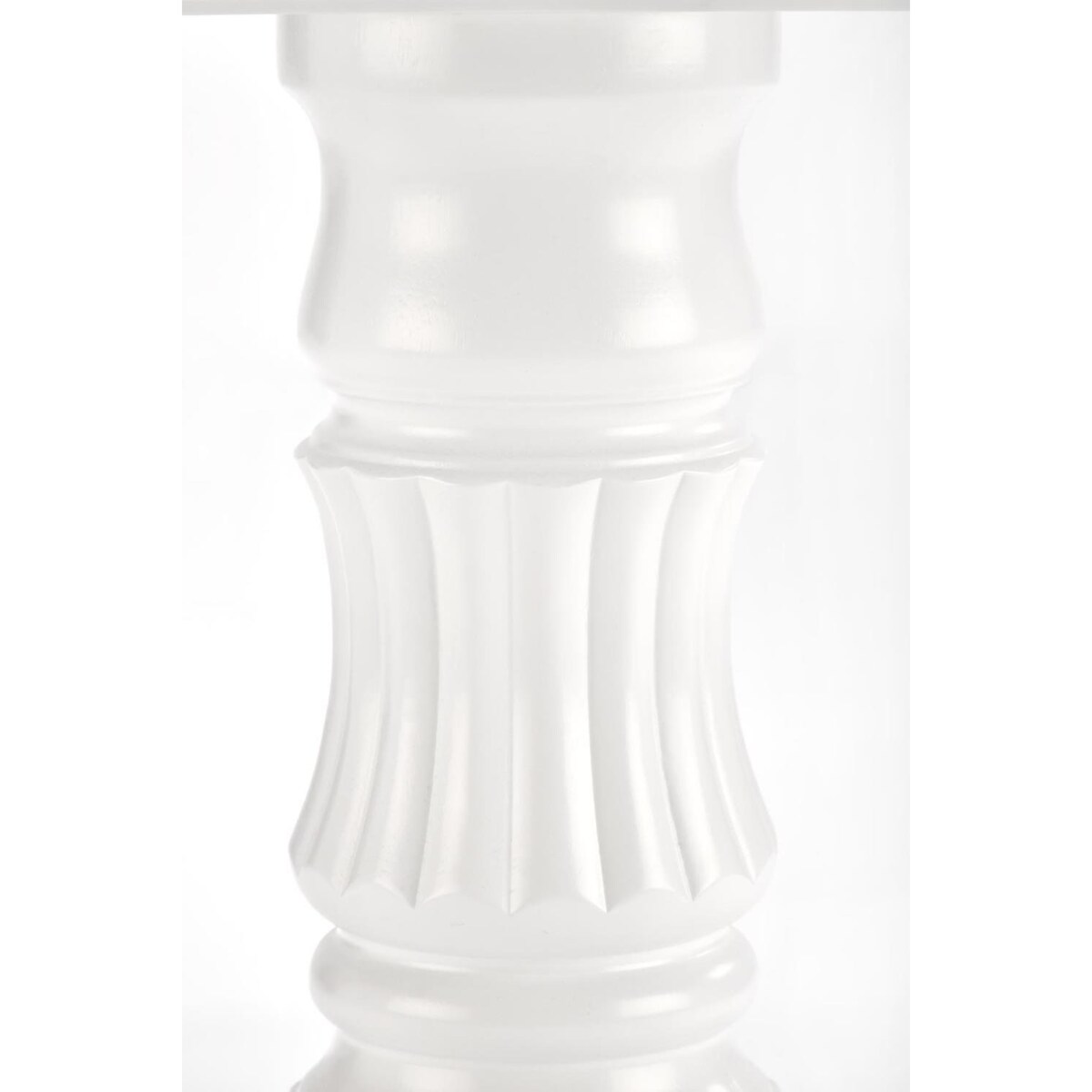 STÓŁN ROZKŁADANY Bator OKRĄGŁY 90 cm biały klasyczny