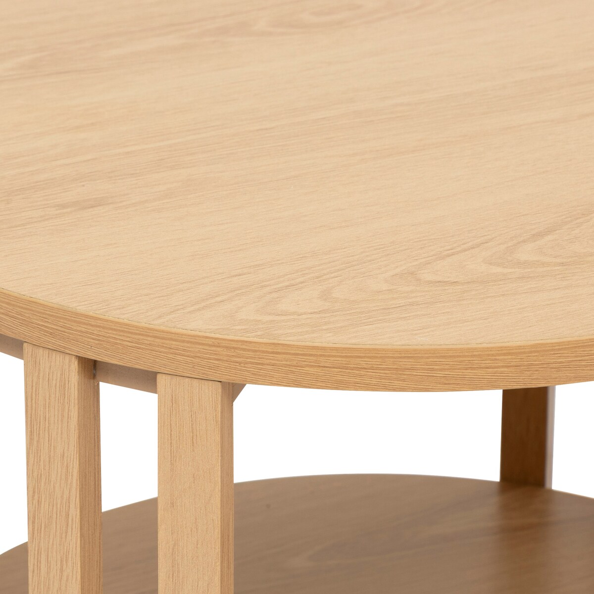 Stolik nocny, lamele, z półką SLAT, 48 cm