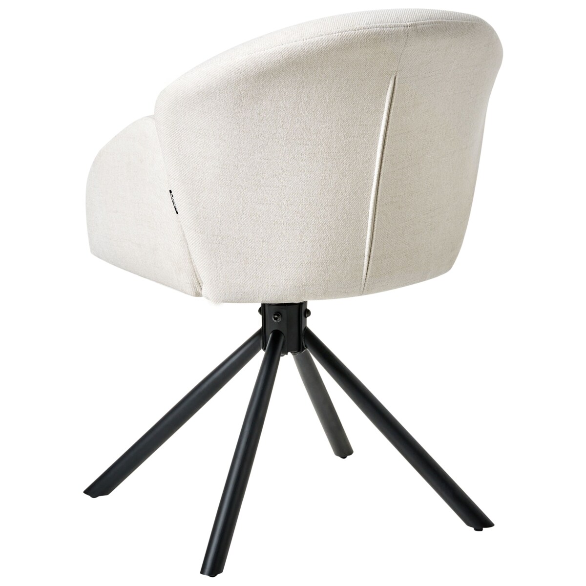 Zestaw 2 krzeseł do jadalni Obrotowy MAYBEE Złamana biel