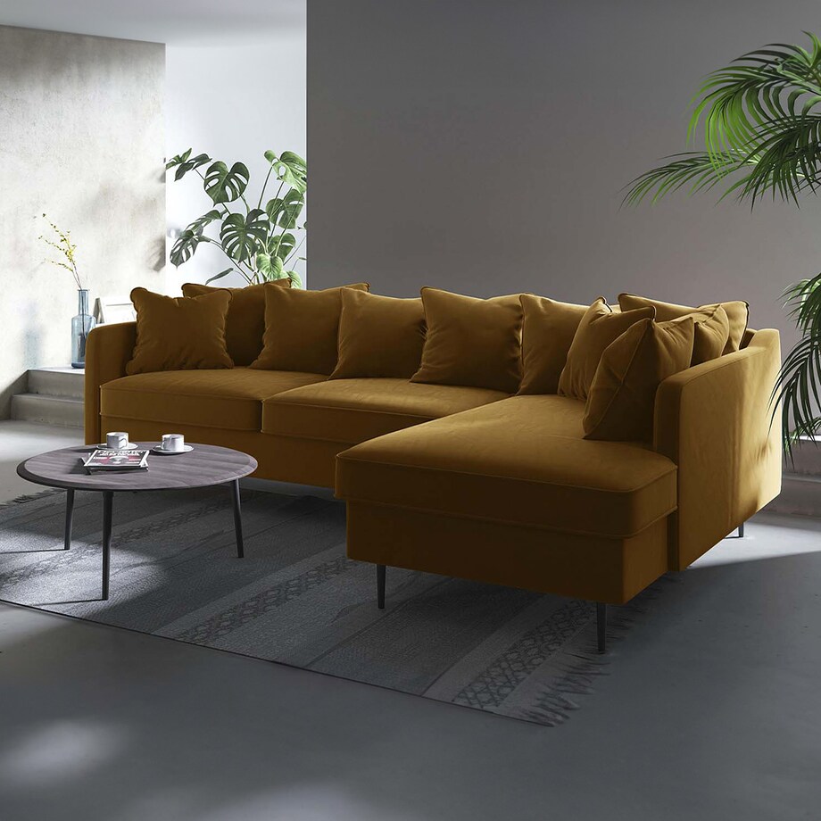 Esme Sofa narożna - miodowa
