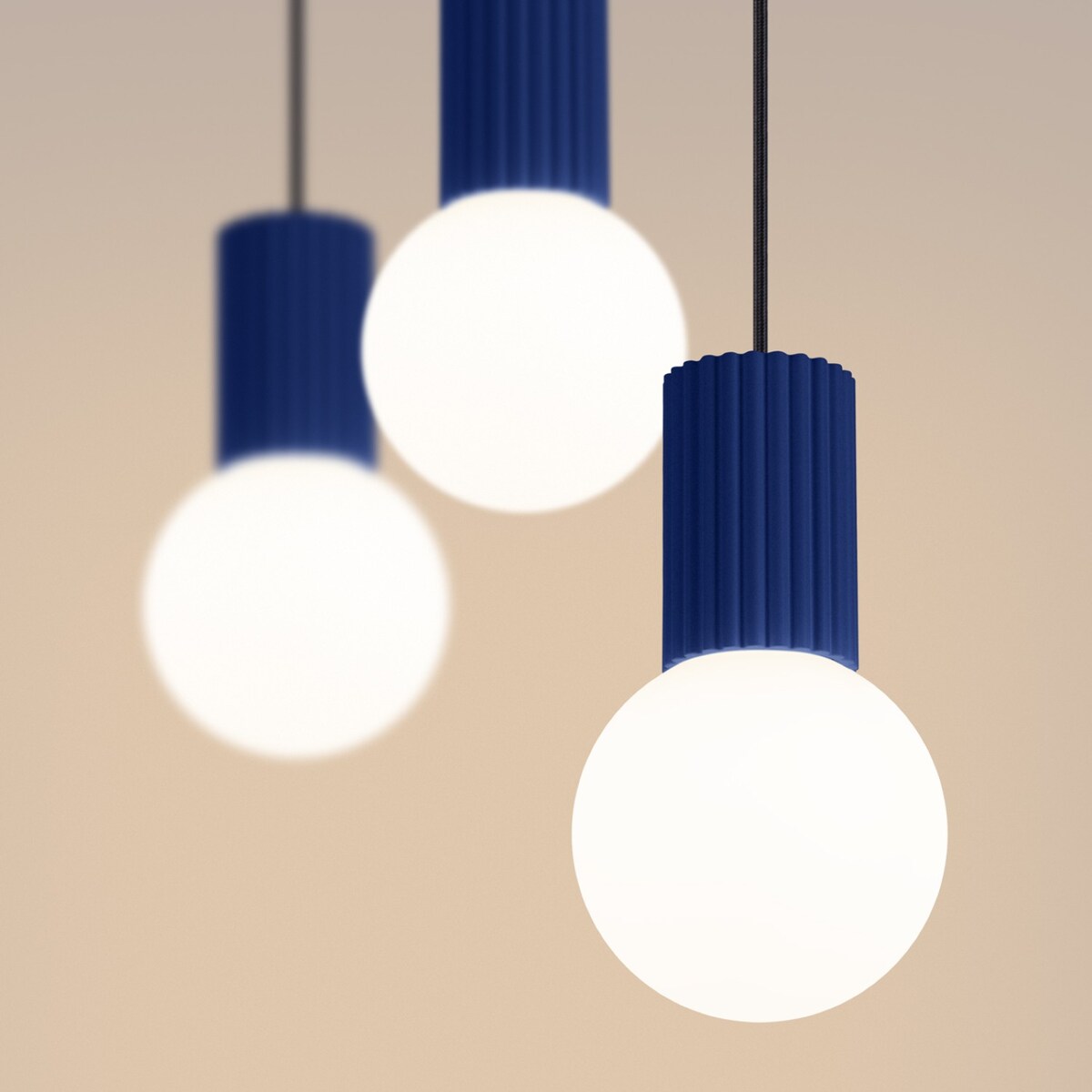 Lampa wisząca HALO 3L ultramaryna