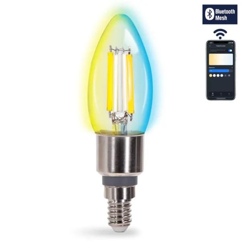 inteligentna żarówka bluetooth mesh c35 4.5w cct
