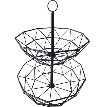 Koszyk patera stojak na owoce 2-poziomowy 30/24cm KRISBERG