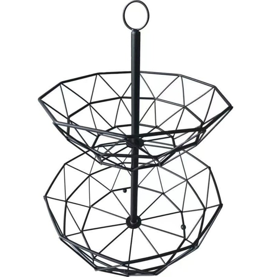 Koszyk patera stojak na owoce 2-poziomowy 30/24cm KRISBERG