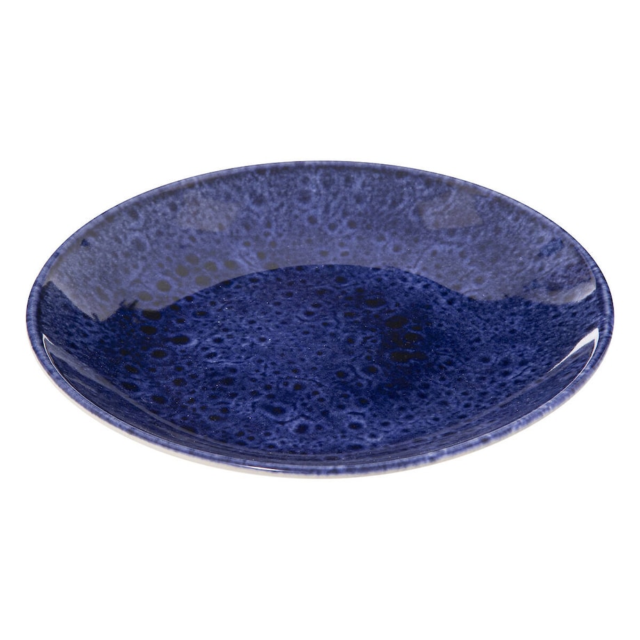 Talerzyk do ciasta z kamionki CASA, granatowy, Ø 21 cm