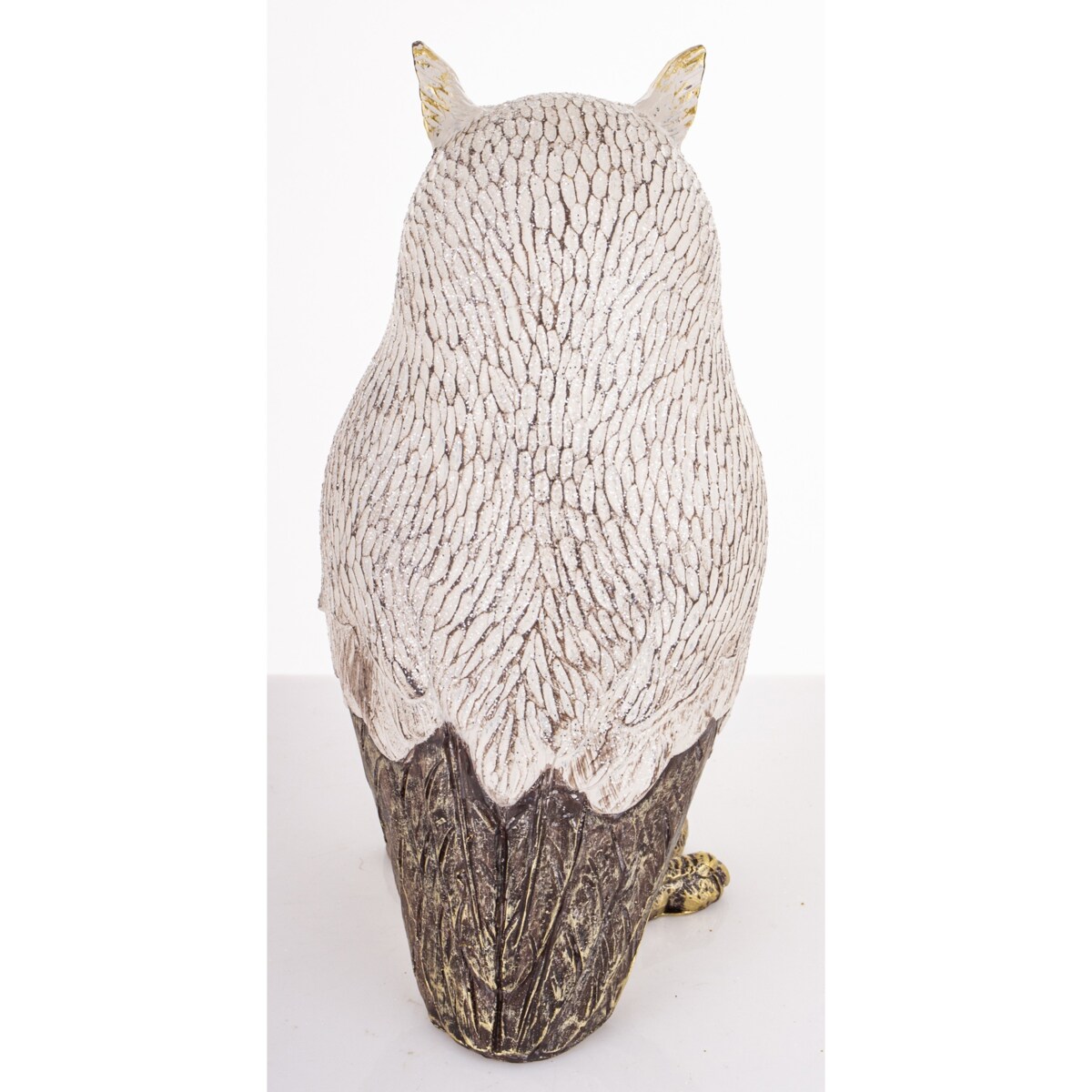 Dekoracja - biała sowa 21x10,5x12 cm NOCTUA-2