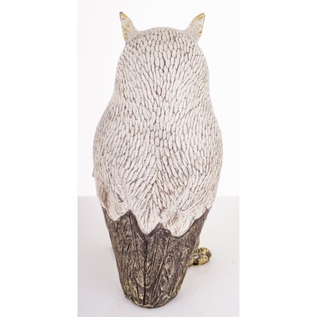 Dekoracja - biała sowa 21x10,5x12 cm NOCTUA-2
