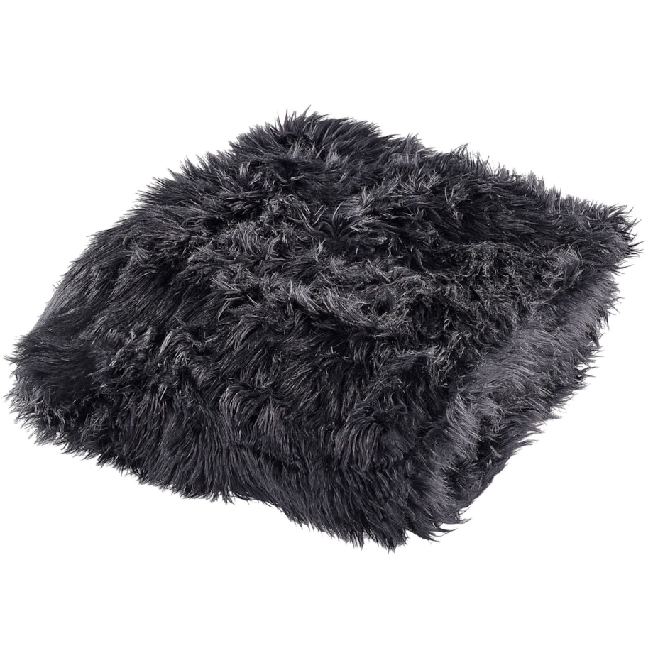 Narzuta na łóżko 200 x 220 cm czarna DELICE